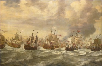 四日間の戦いエピソード uit de vierdaagse zeeslag ウィレム ファン デ ヴェルデ I 1693 年海戦 Oil Paintings